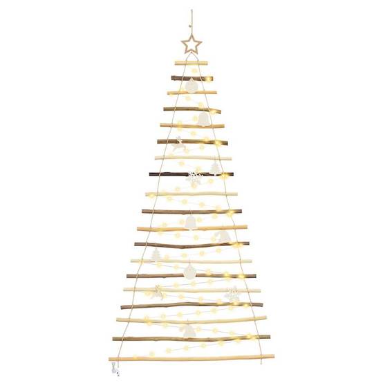 ComfortXL - Grand Sapin de Noël Mural en Frêne Massif Lumineux LED pour Salon ou Terrasse 180 cm – ComfortXL Outdoor Living - Image 2