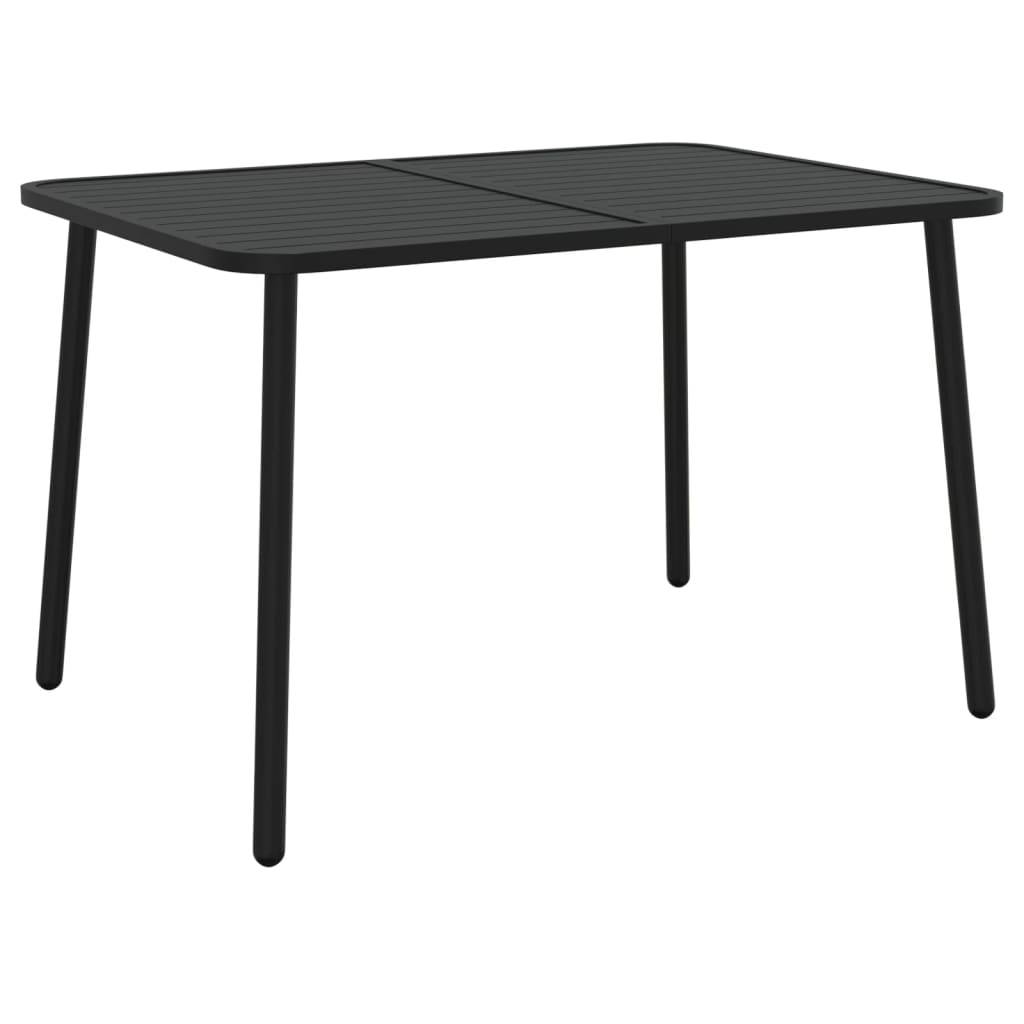PANGIVO - Table de Jardin Anthracite 110 x 80 x 71 cm Acier - PANGIVO - Image 2