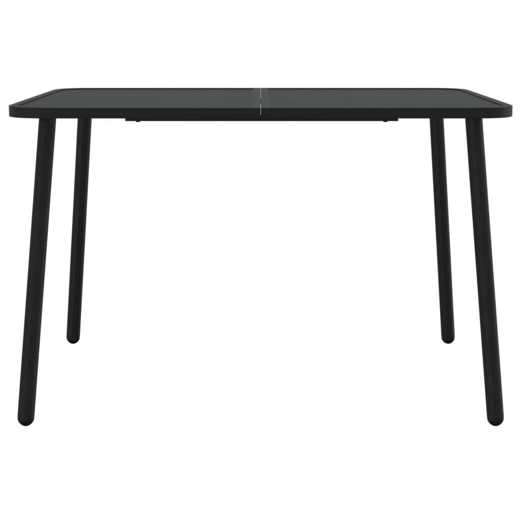 PANGIVO - Table de Jardin Anthracite 110 x 80 x 71 cm Acier - PANGIVO - Image 3