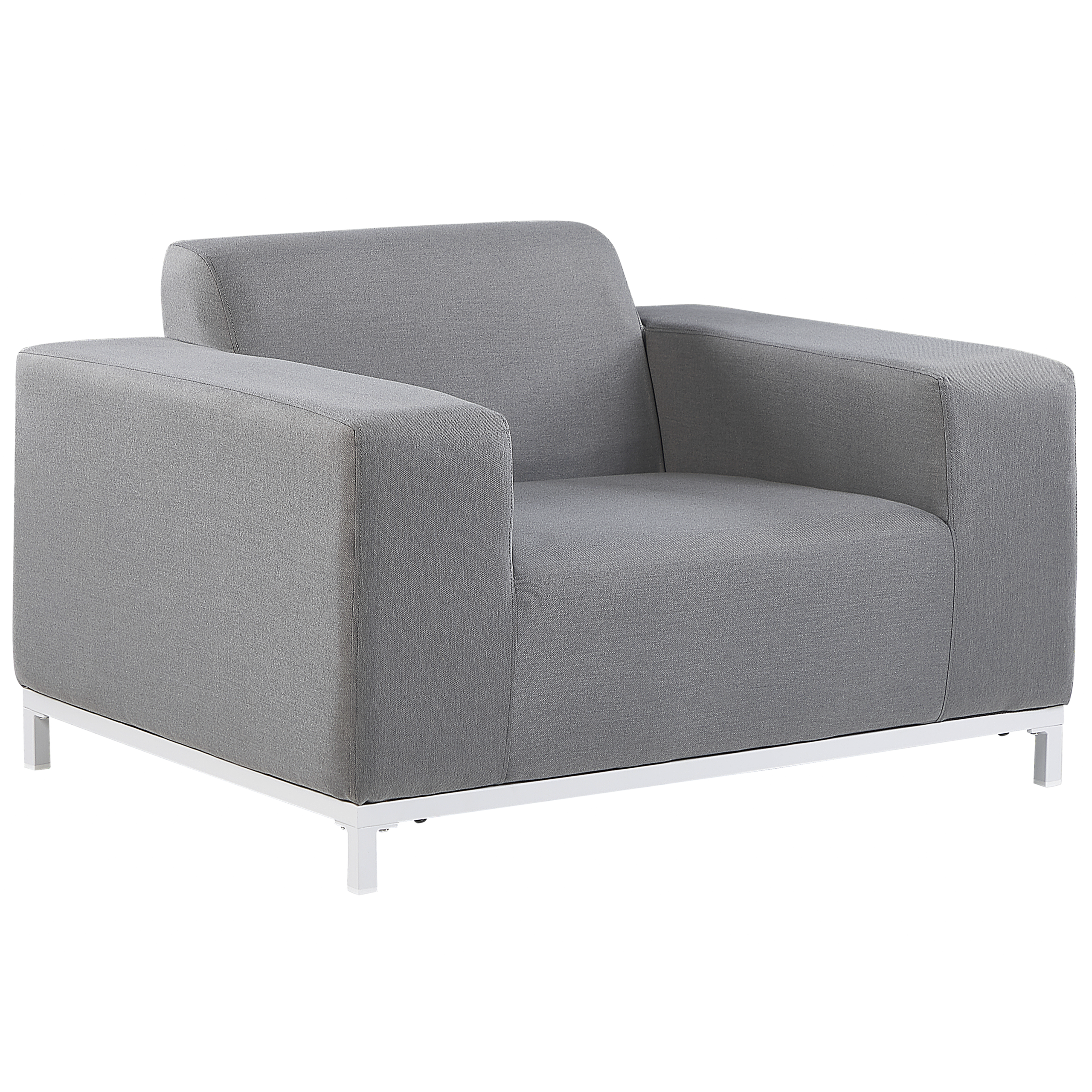 Fauteuil Tissu Gris ROVIGO - Beliani - Image 4