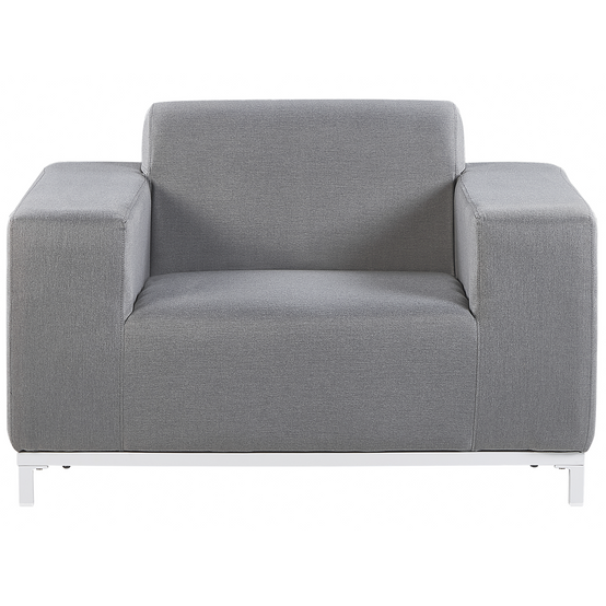 Fauteuil Tissu Gris ROVIGO - Beliani - Image 3