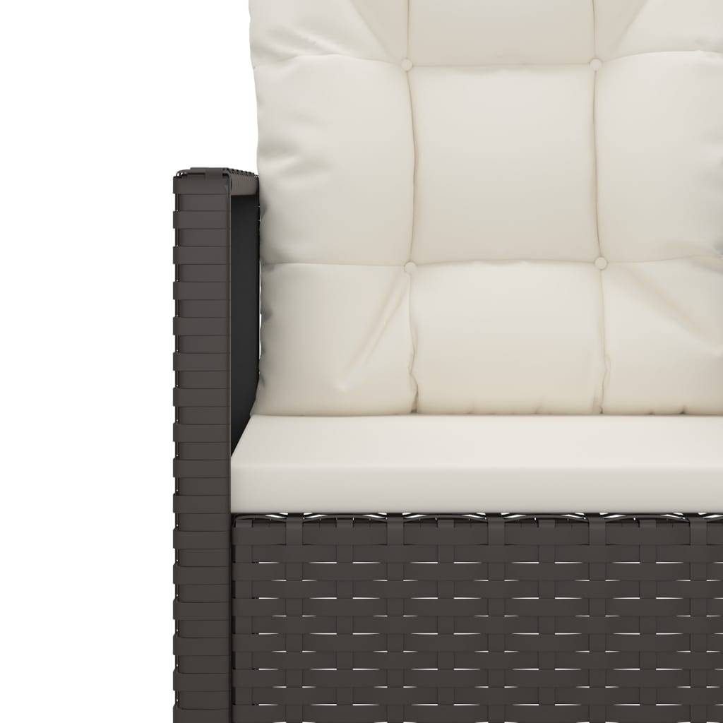 Chaise bois composite 1 places rotin noir  53 x 57 x 75 cm  - Prolenta premium  p359.4 - Image 7