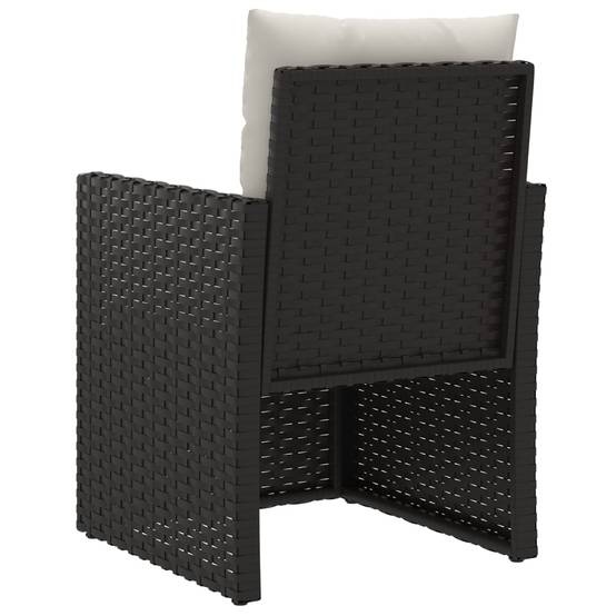 Chaise bois composite 1 places rotin noir 53 x 57 x 75 cm - Prolenta premium p359.4 - Image 6