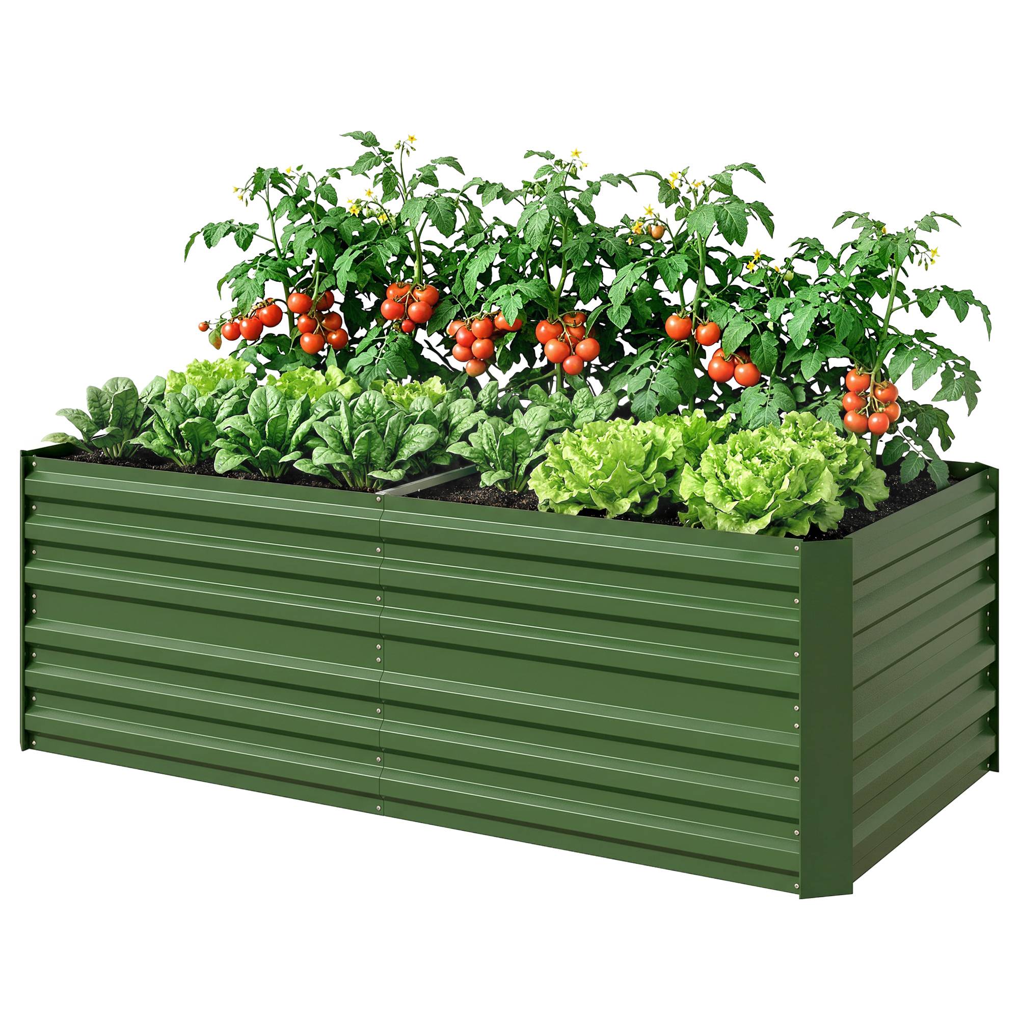 PANGIVO - Carré potager acier galvanisés gris 180 x 90 x 59 cm - PANGIVO - Image 2