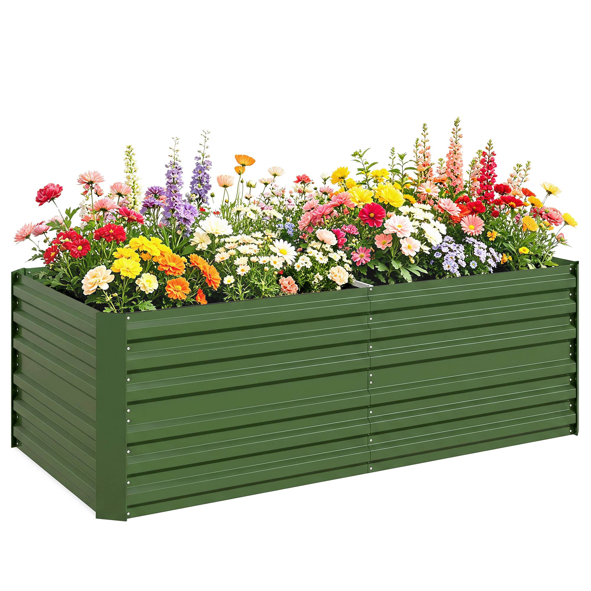 PANGIVO - Carré potager acier galvanisés gris 180 x 90 x 59 cm - PANGIVO - Image 1