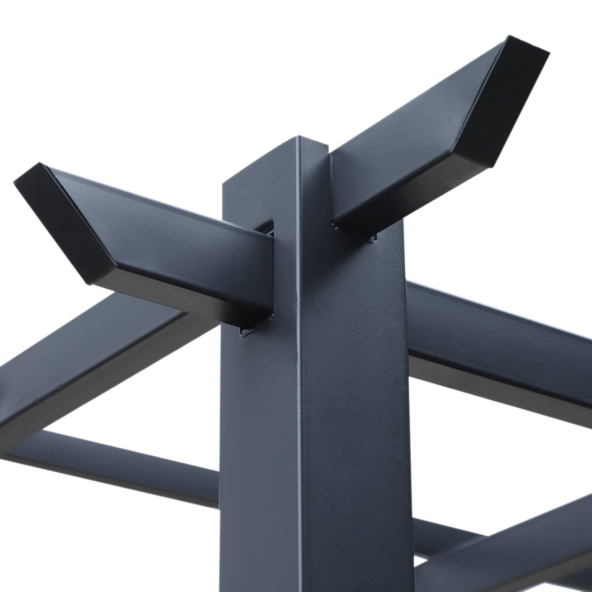 Outsunny - Pergola autoportante 3x3x2,3m toit terrasse décoratif métal époxy anticorrosion noir - Outsunny - Image 8