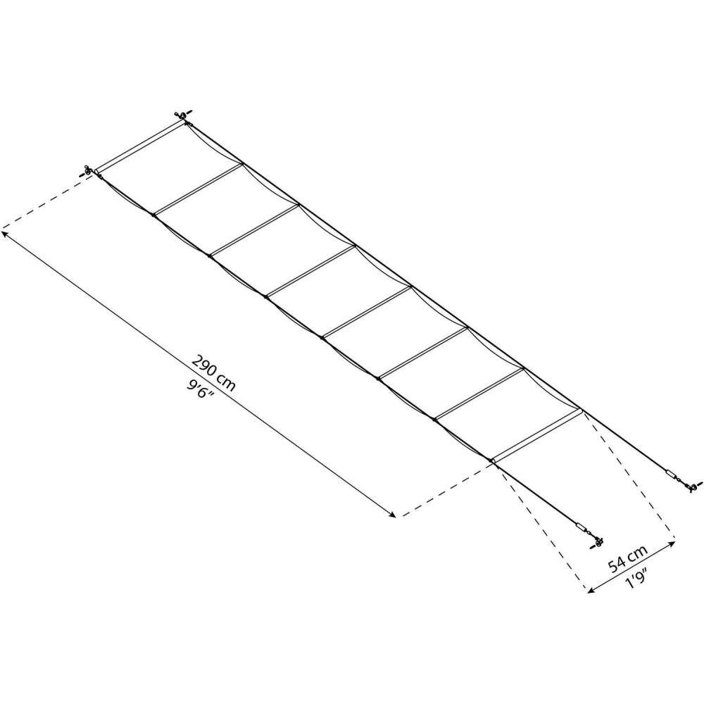 Canopia by Palram - Stores de toit effet lin pour pergola Pour pergola 3x6.2 m - Image 4