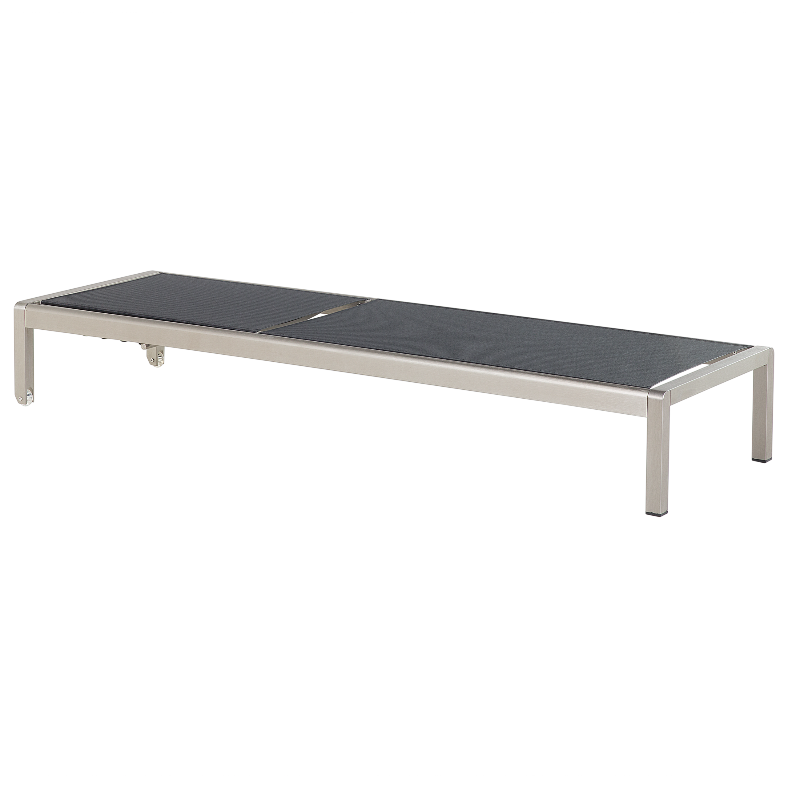 Beliani - Chaise longue Aluminium Noir FOSSATO - Beliani - Imagen 4
