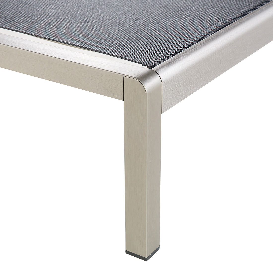 Beliani - Chaise longue Aluminium Noir FOSSATO - Beliani - Imagen 7