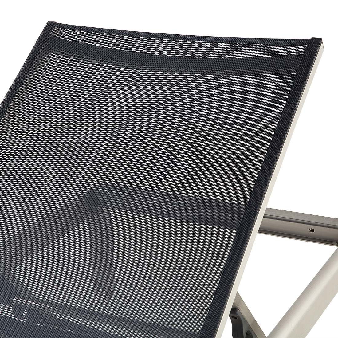 Beliani - Chaise longue Aluminium Noir FOSSATO - Beliani - Imagen 6