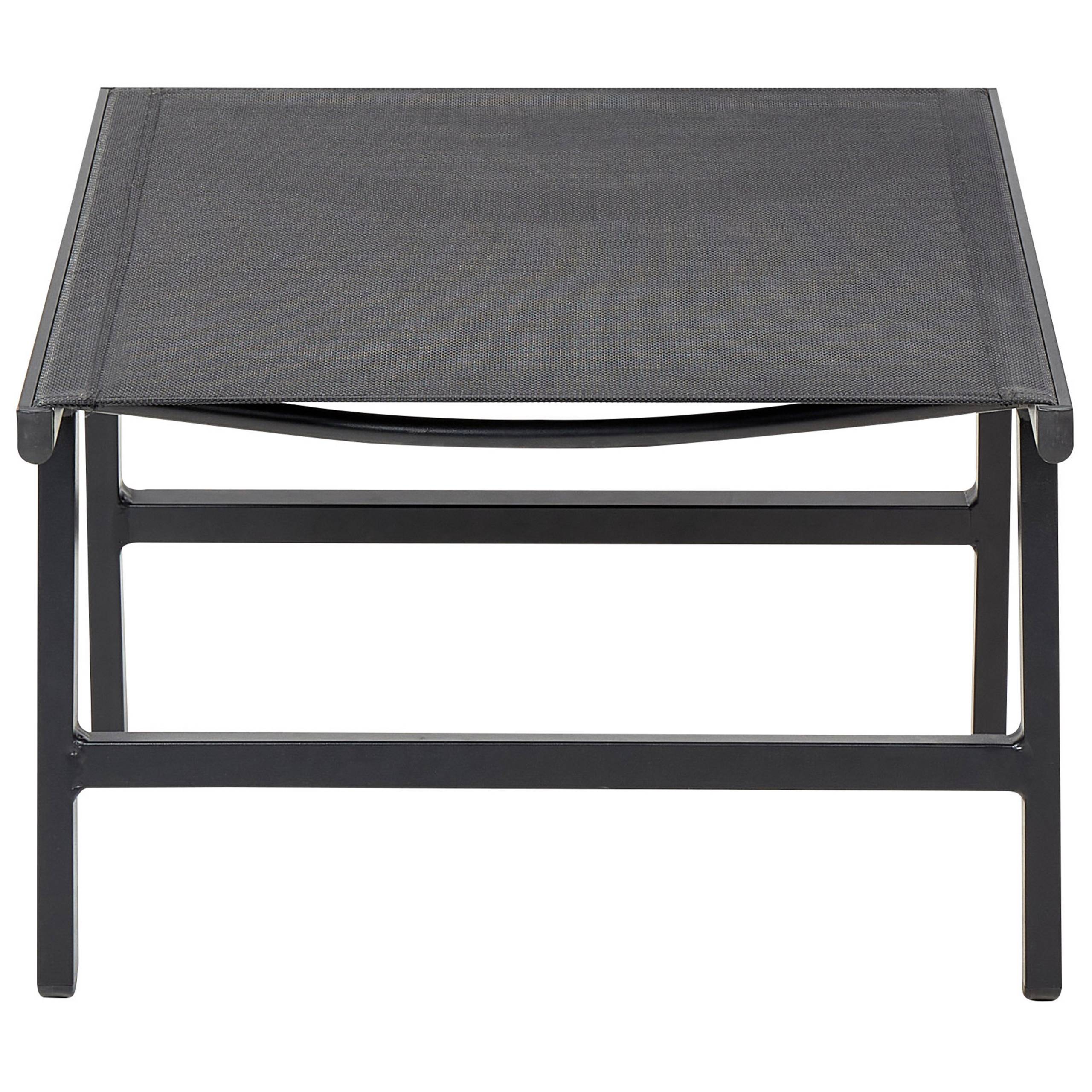 Beliani - Chaise de jardin Revêtement textile Noir MARCEDDI - Beliani - Imagen 9
