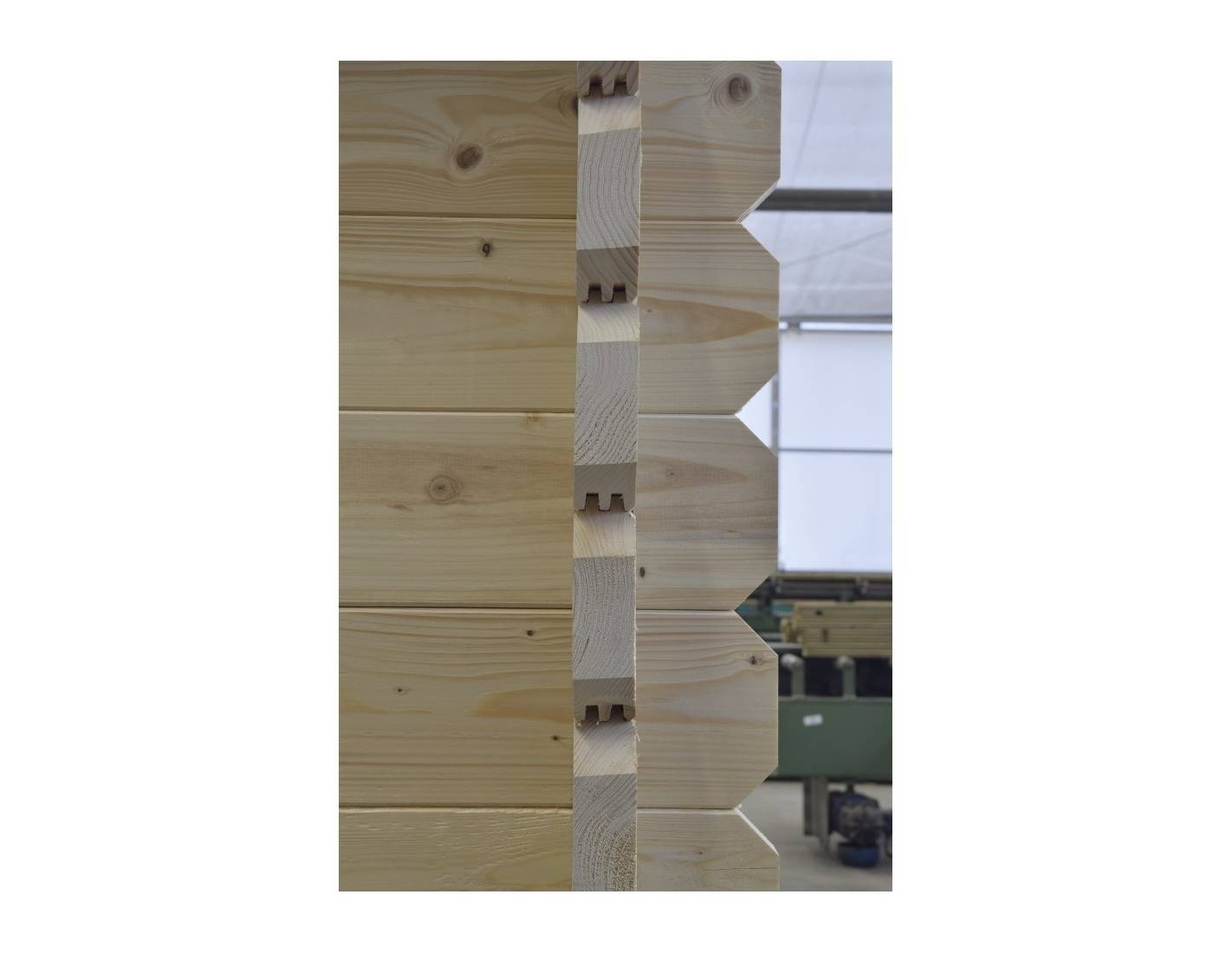 Altanka - Abri de jardin en bois - 5x5 m + terrasse avec balustrade et avant-toit en bois - 35 m2 - DOM612+DOM613+DOM615+POD04 - ALTANKA - Imagen 8