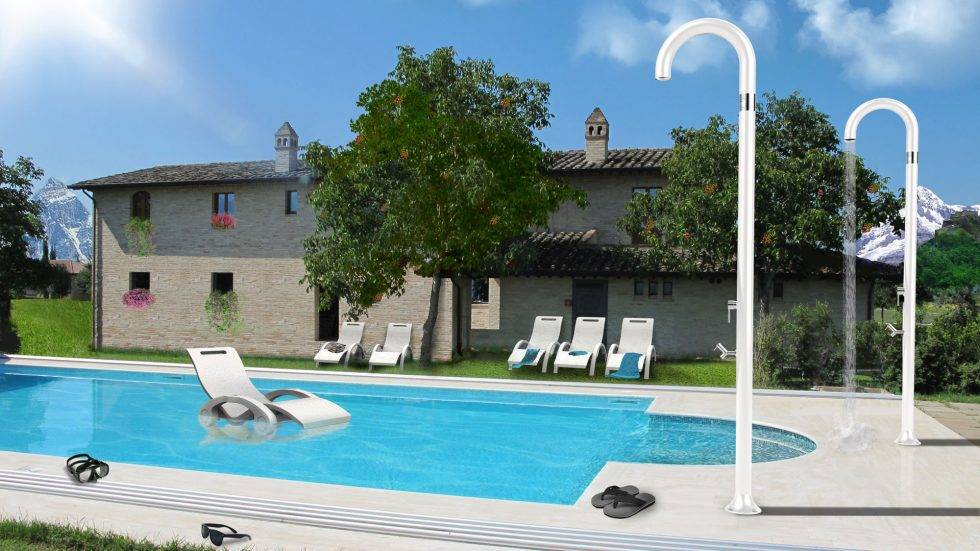 Douche traditionnelle polyéthylène FUNNY YIN T325 BLANCHE by ARKEMA DESIGN - Imagen 2