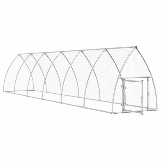 Vidaxl - Cage pour poules argenté 600x105x120 cm acier galvanisé vidaXL 172554 - Image 8