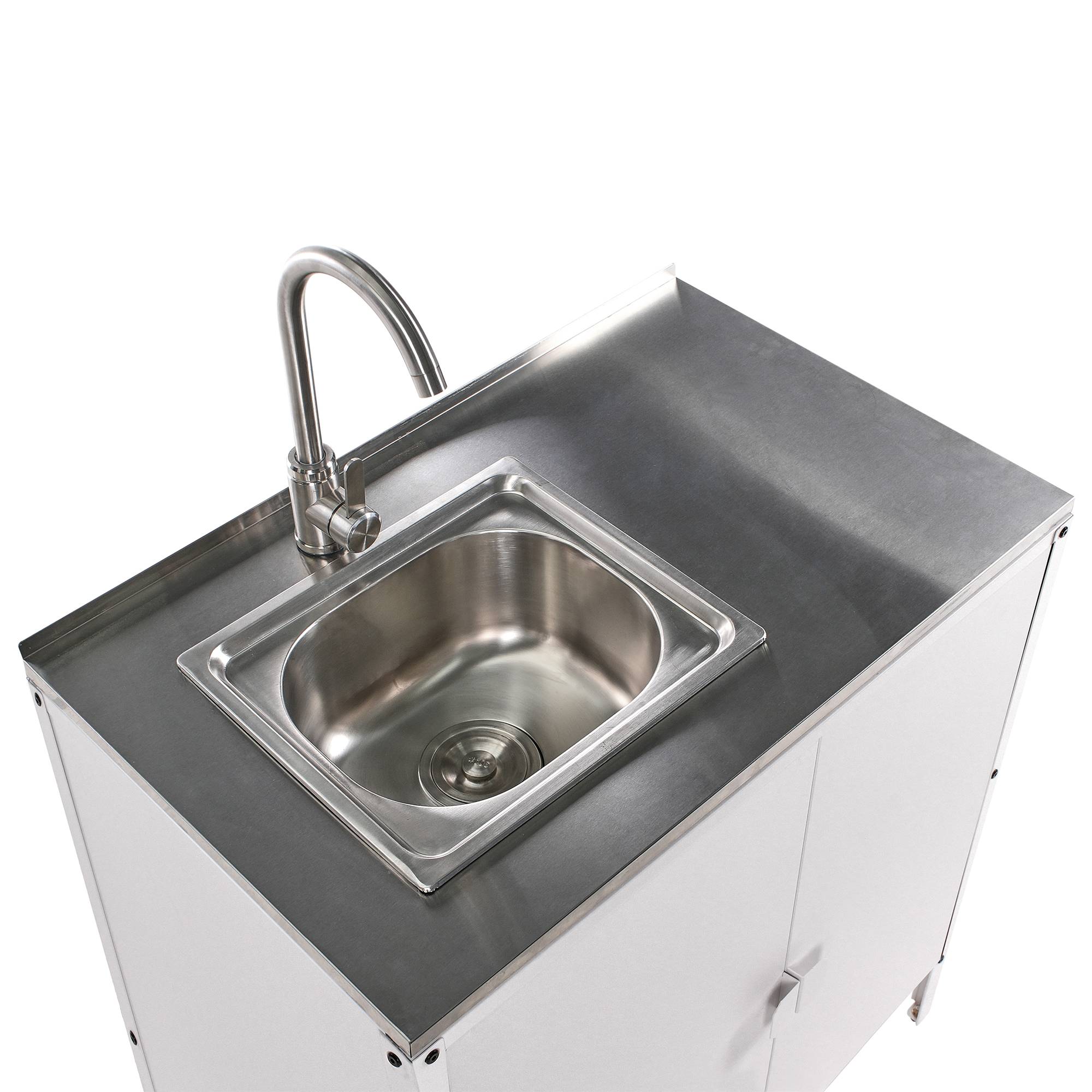 Beliani - Cuisine de jardin Acier Blanc VILAMA - 80x50x90- Beliani - Image 7