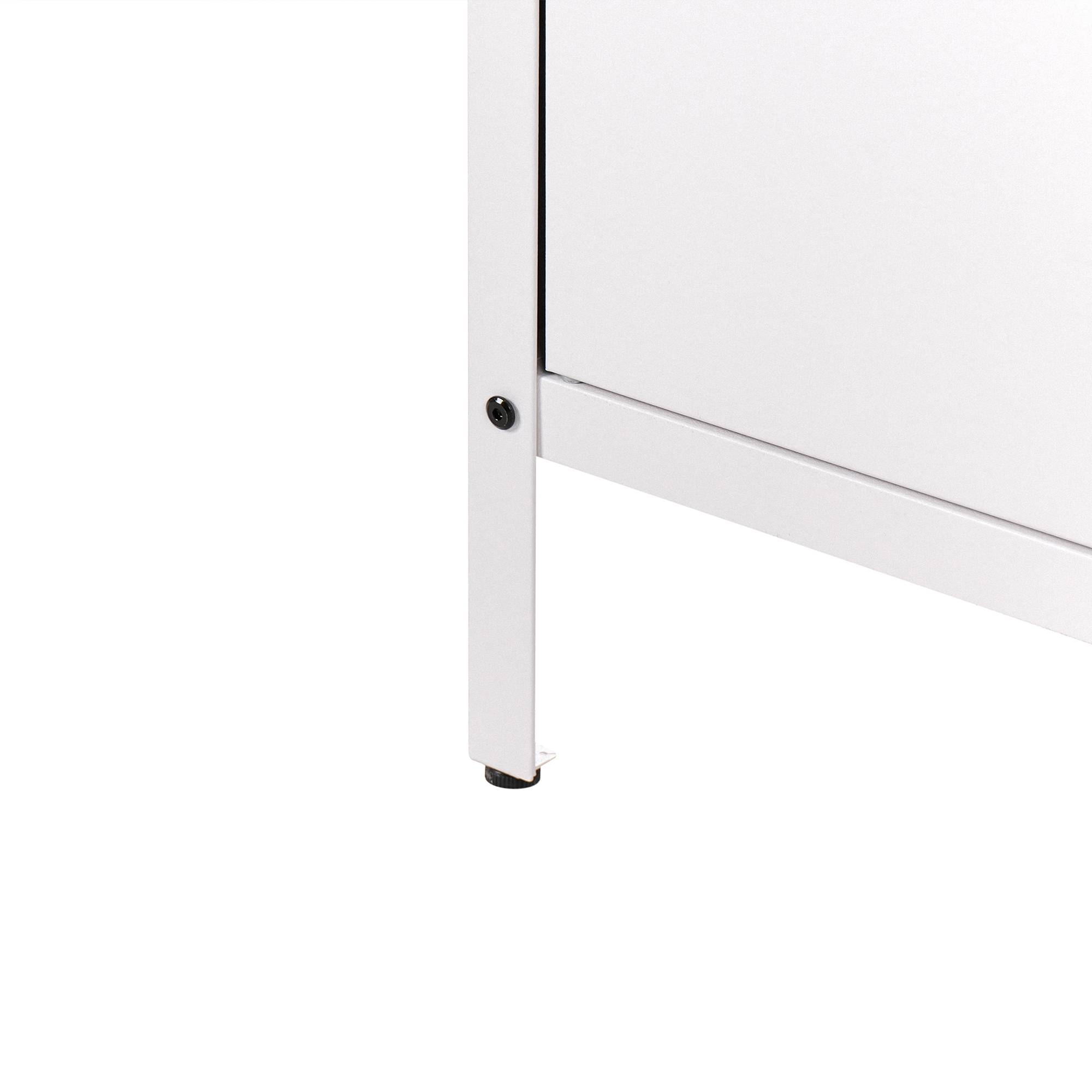 Beliani - Cuisine de jardin Acier Blanc VILAMA - 80x50x90- Beliani - Image 9
