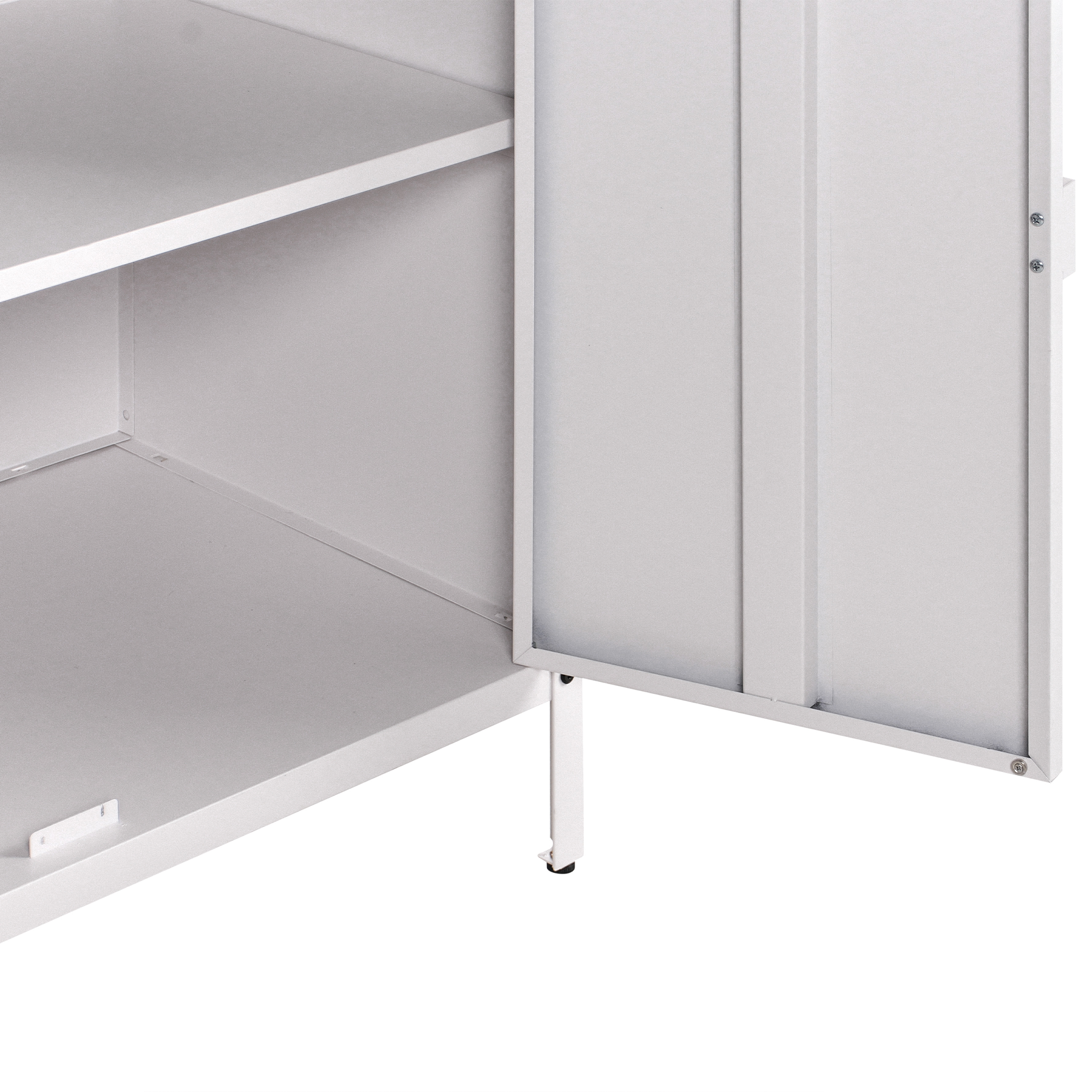 Beliani - Cuisine de jardin Acier Blanc VILAMA - 80x50x90- Beliani - Image 8