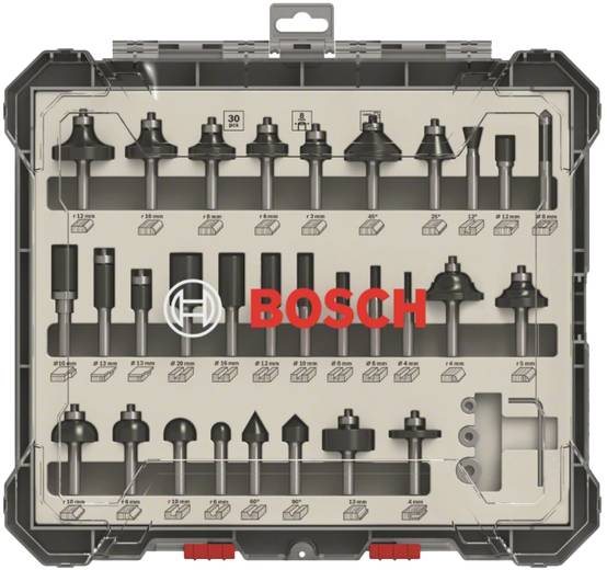 Bosch - Coffret de fraises mixtes 30 pièces - BOSCH - 2607017475 - Image 1