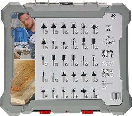 Bosch - Coffret de fraises mixtes 30 pièces - BOSCH - 2607017475 - Image 2