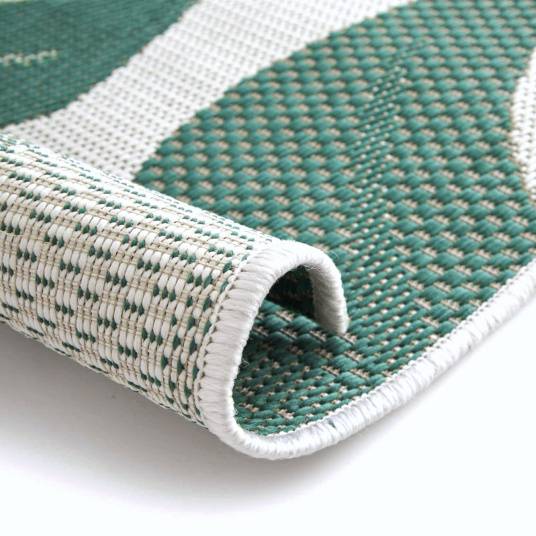 Decoweb - Tapis d'extérieur ou de salon - Green Tropical - Vert et écru - 160 x 230 cm - Decoweb - Imagen 7