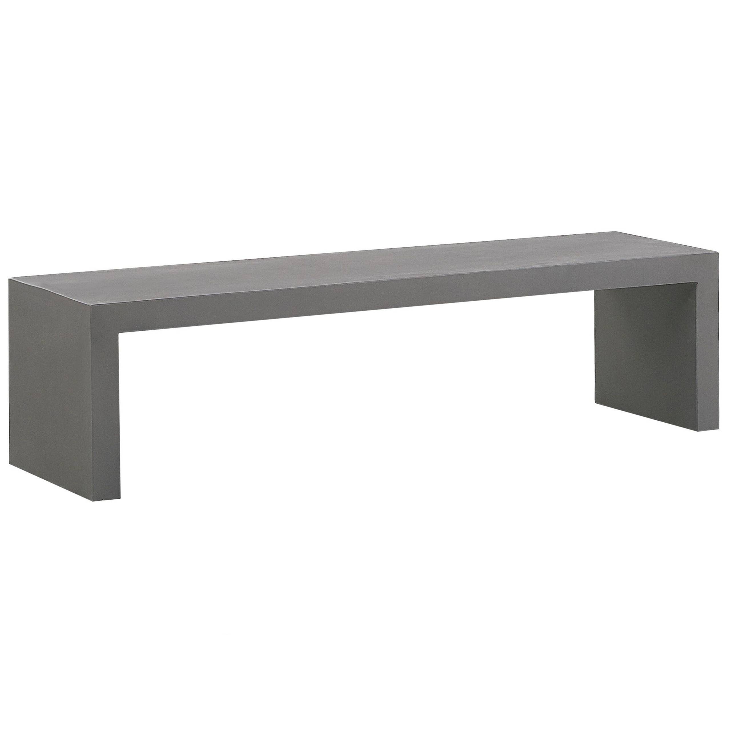 Beliani - Banc, 2 Personnes Fibre-ciment Gris TARANTO - Beliani - Imagen 2