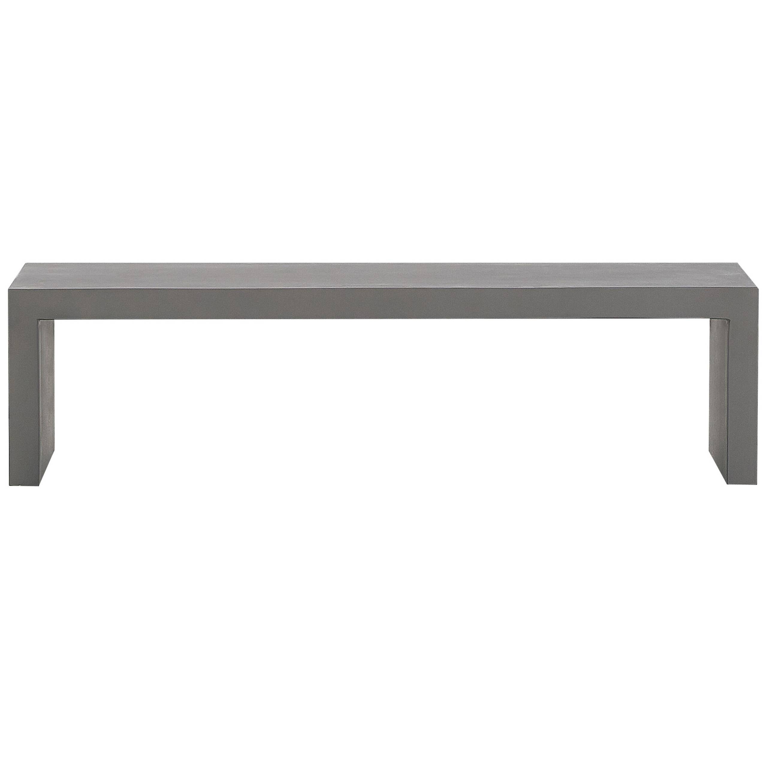 Beliani - Banc, 2 Personnes Fibre-ciment Gris TARANTO - Beliani - Imagen 4
