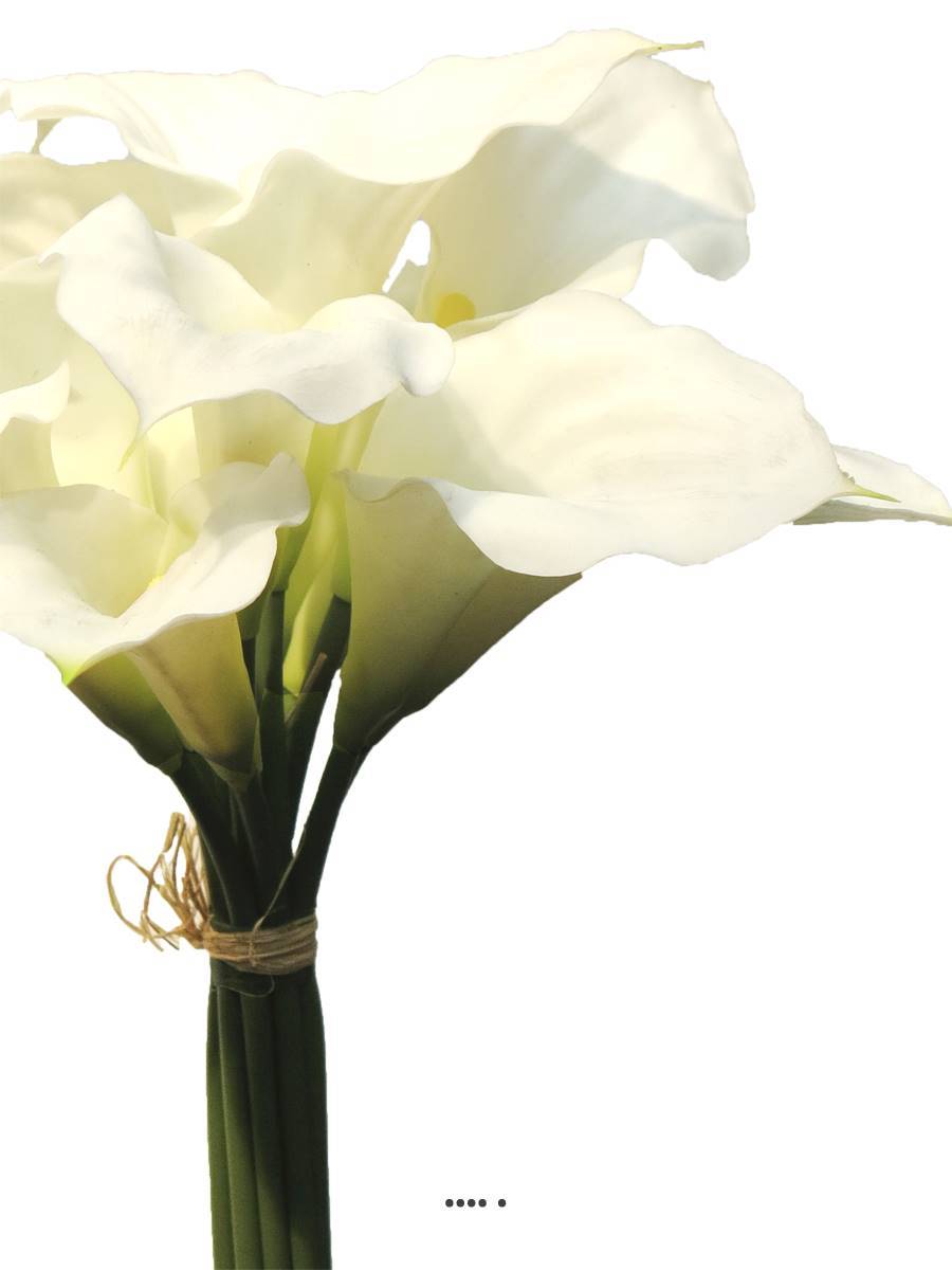 Artificielles - Bouquet d&rsquo;Arum Calla artificiel, 12 têtes, H 45 cm Crème - BEST - couleur: Crème - Imagen 3