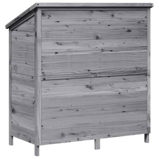 PANGIVO - Abri de jardin bois de sapin gris 106 x 56 x 113.5 cm, poids:20.14kg - PANGIVO - Image 7
