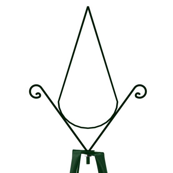 Lot de 2 Tuteurs Colonne Fer Vert Foncé Obélisque Plantes Grimpantes 35x35x195 cm - ComfortXL Outdoor Living - Image 4