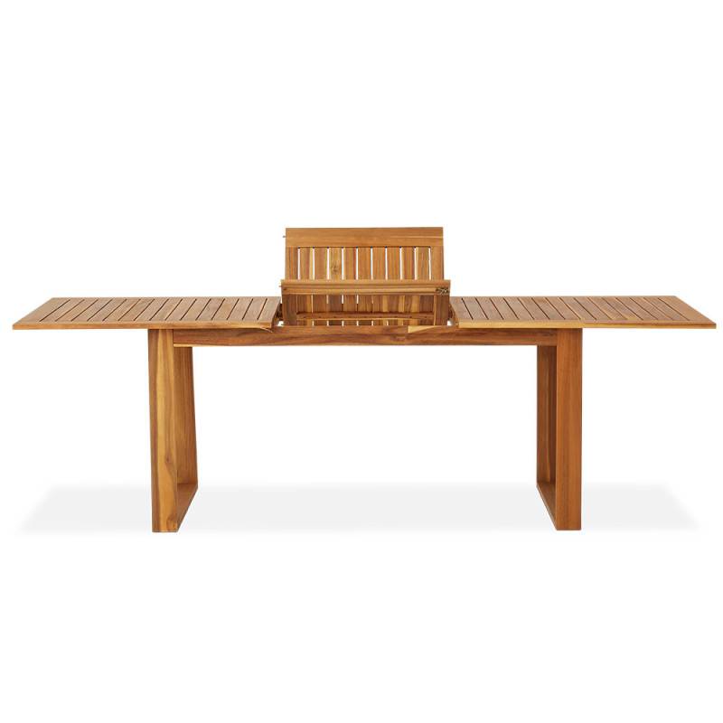 Table salon de jardin Levata - BOCARNEA - Bois Acacia - Table extensible papillon - 180/240 cm - Pour 8 personnes - Imagen 5