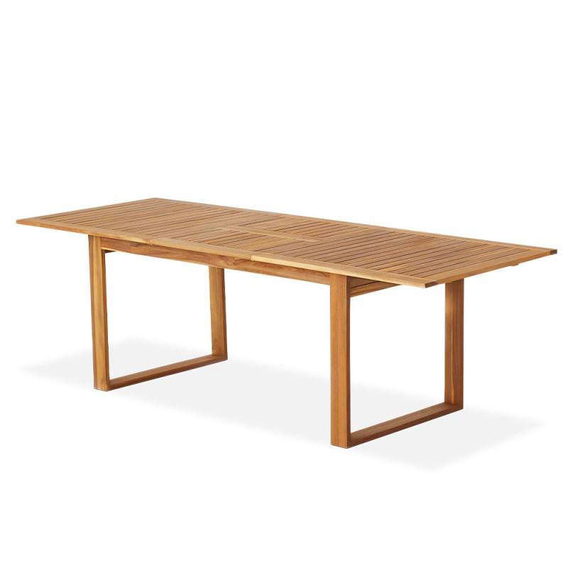 Table salon de jardin Levata - BOCARNEA - Bois Acacia - Table extensible papillon - 180/240 cm - Pour 8 personnes - Imagen 1