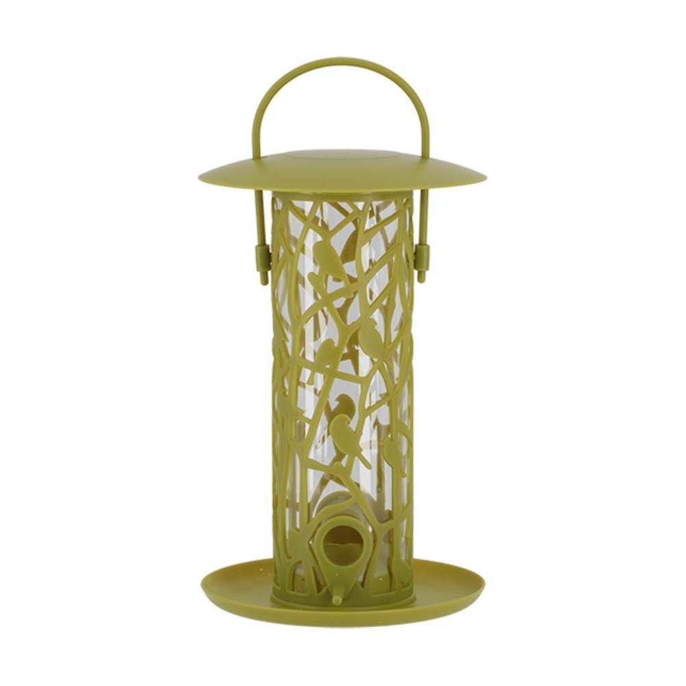 Esschert Design - Mangeoire silo pour oiseaux Chiffchaff Pour graines + plateau + perchoir - Imagen 3