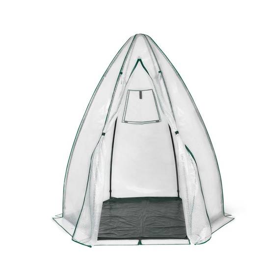 Serre quatre saisons forme dôme "tipi" Ø 140 x H. 160 Transparent - Image 1