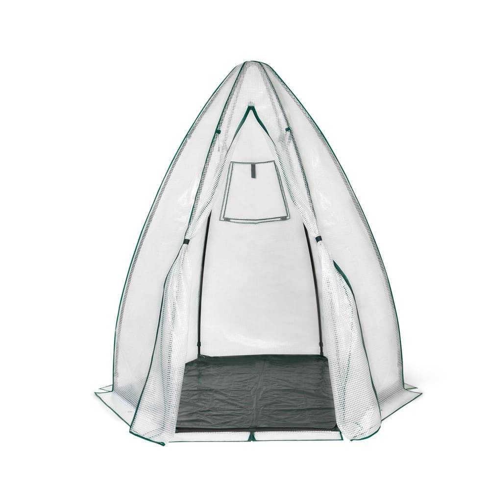 Serre quatre saisons forme dôme "tipi" Ø 140 x H. 160 Transparent - Image 1