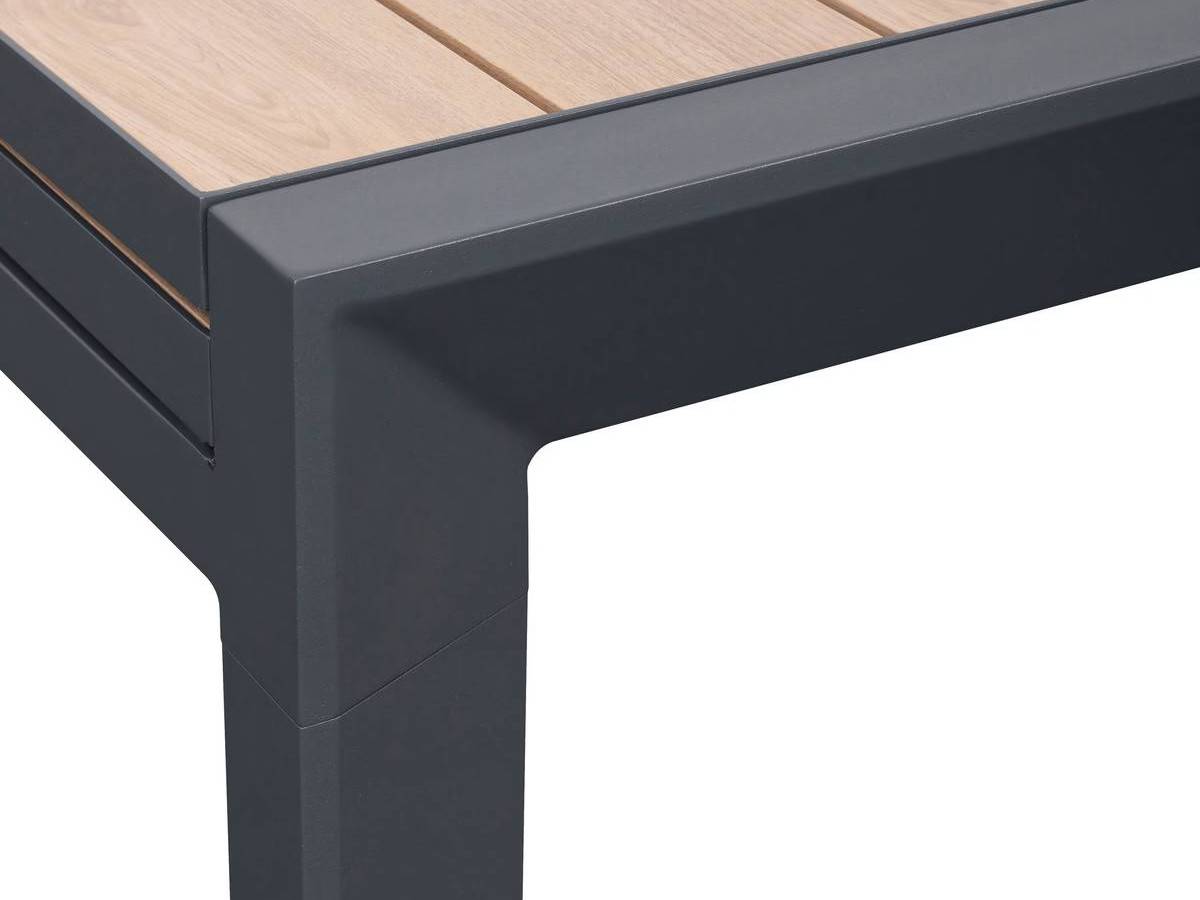 Hesperide - Table de jardin rectangulaire extensible en aluminium Evasion Honey/Graphite 10/12 places + 12 fauteuils Piazza - Hespéride - Image 6
