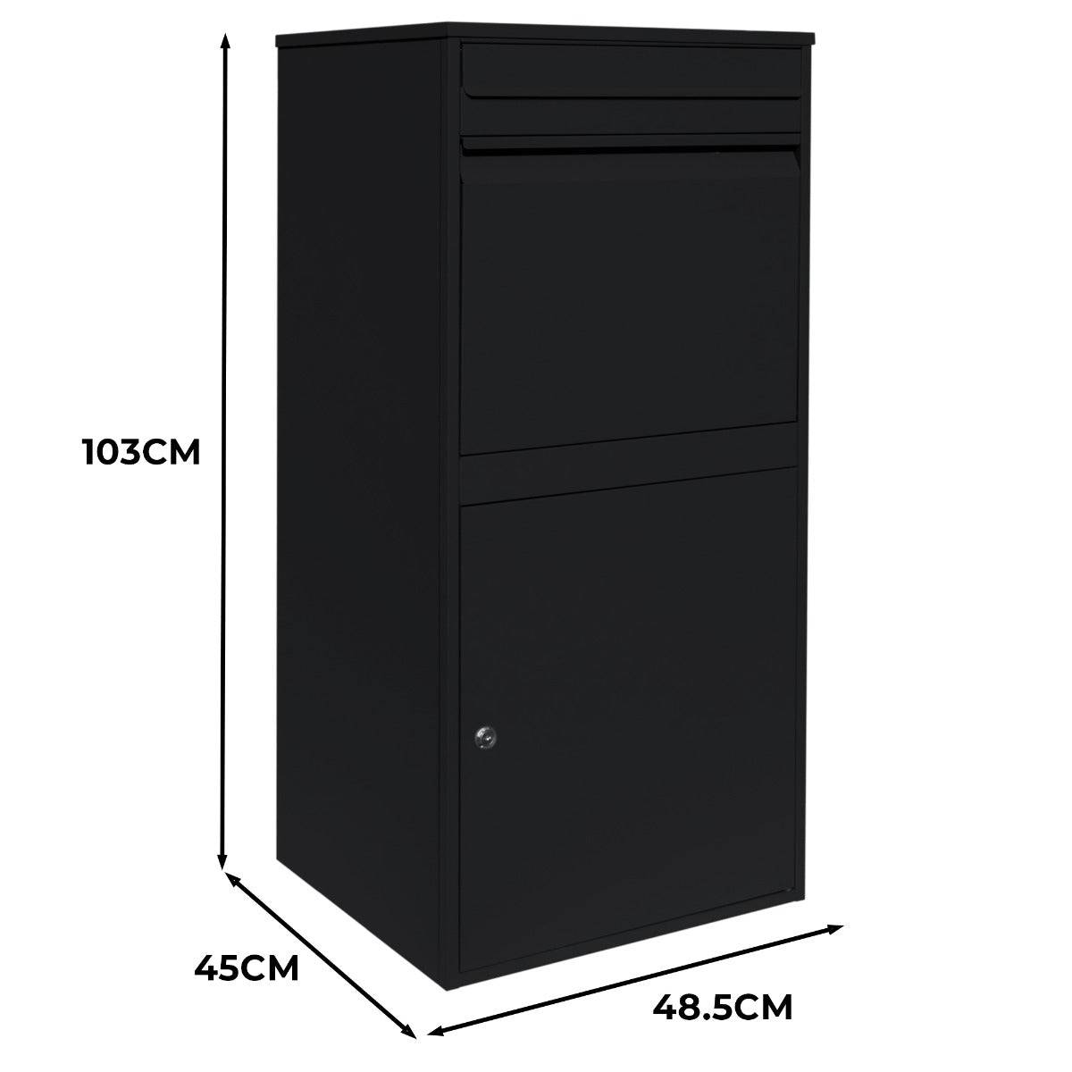 Monstershop - Boîte à Colis XL Anti-vol Noire - Livrée à Plat - Imagen 5