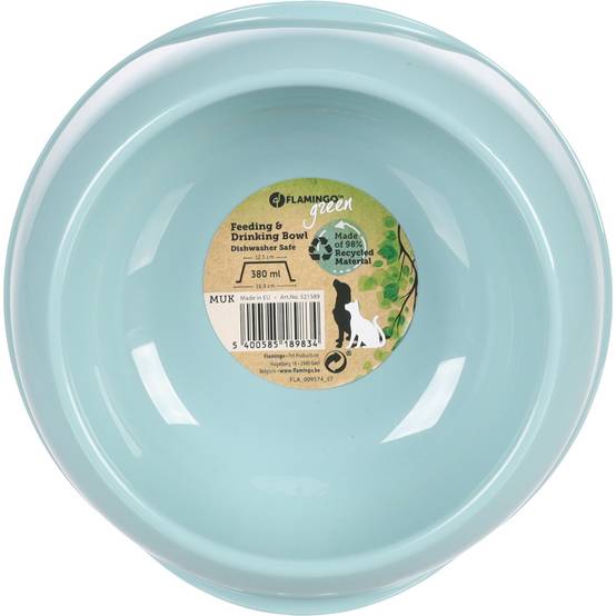 Gamelle en plastique recyclé MUK 380 ml pour chat et chien - Image 3
