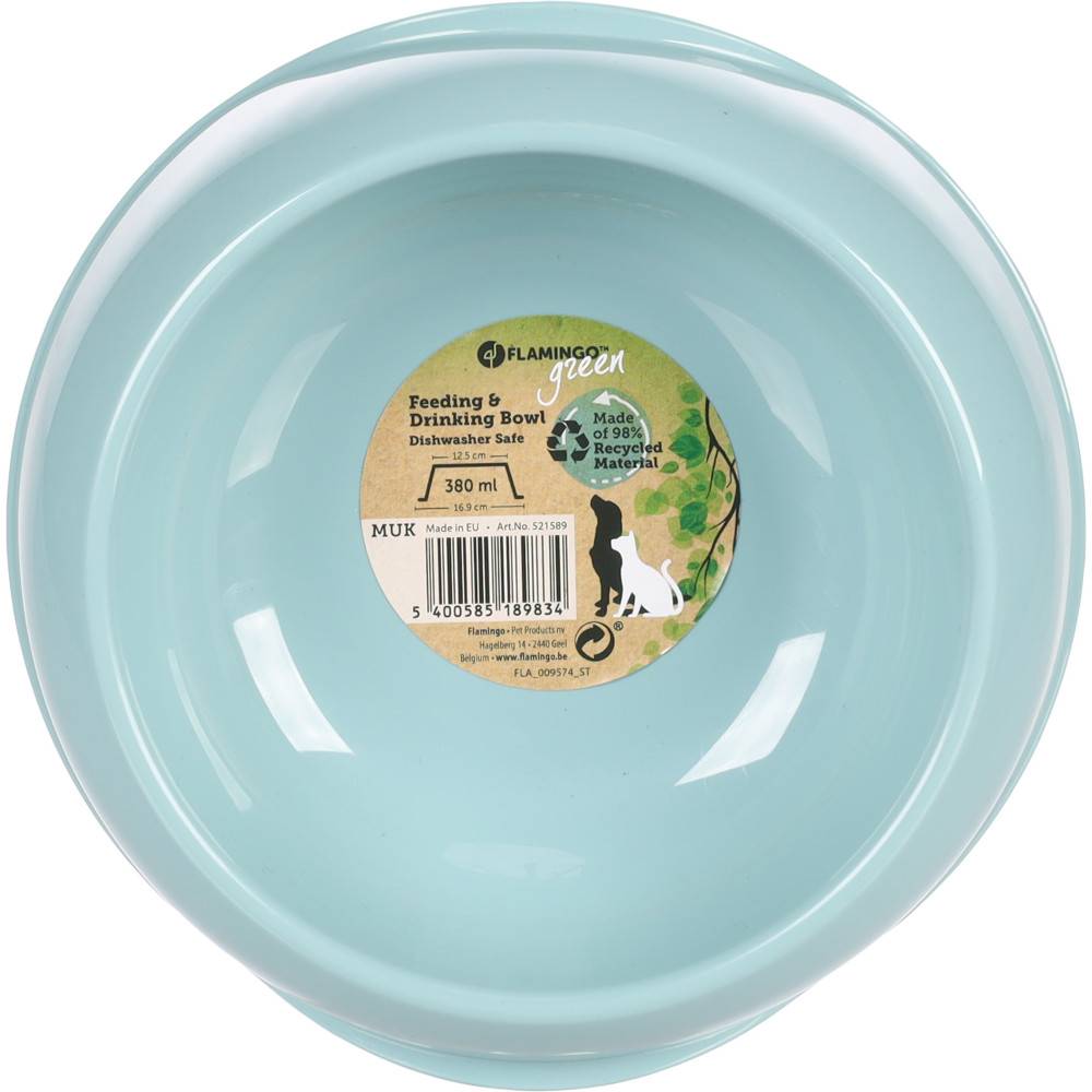 Gamelle en plastique recyclé MUK 380 ml pour chat et chien - Imagen 3