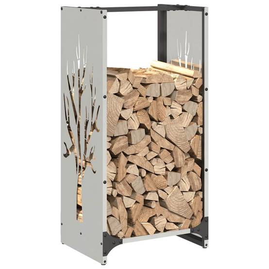 Range-Bûches Vertical 80 cm en Acier Inoxydable pour Intérieur et Extérieur – ComfortXL Outdoor Living - Image 4