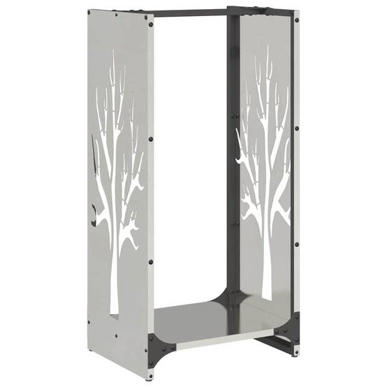 Range-Bûches Vertical 80 cm en Acier Inoxydable pour Intérieur et Extérieur – ComfortXL Outdoor Living - Image 2