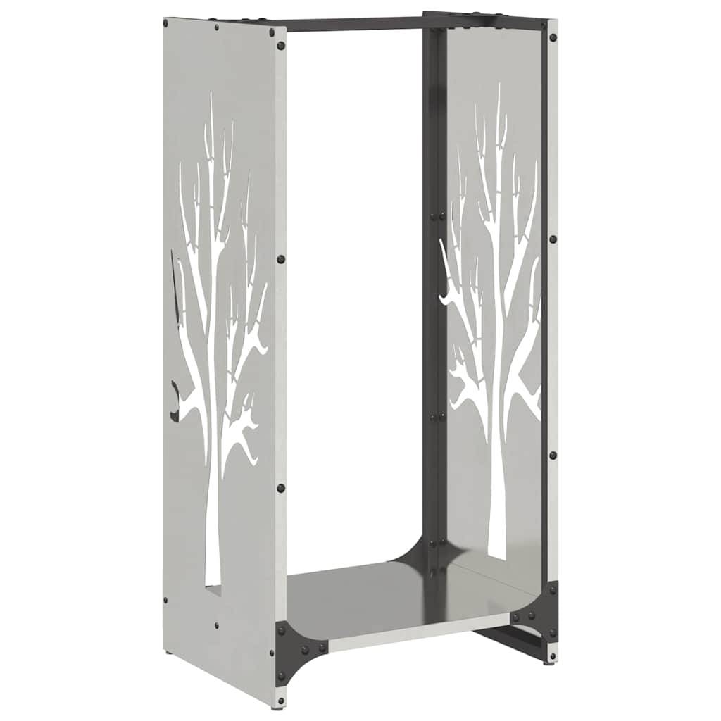 Range-Bûches Vertical 80 cm en Acier Inoxydable pour Intérieur et Extérieur – ComfortXL Outdoor Living - Image 2