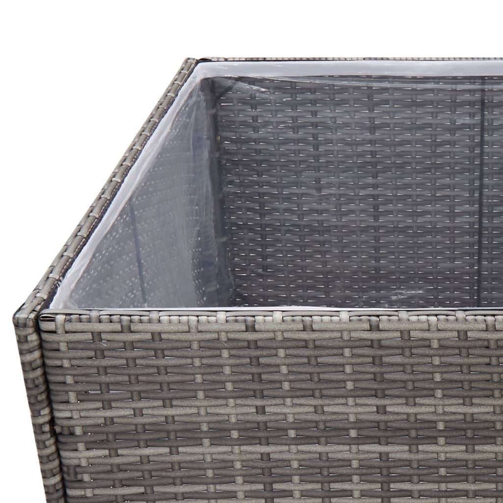 ComfortXL - Jardinière Rectangulaire Résine Tressée Acier Renforcé avec Sac de Culture Nylon Imperméable Gris 157 cm – ComfortXL Outdoor Living - Image 6