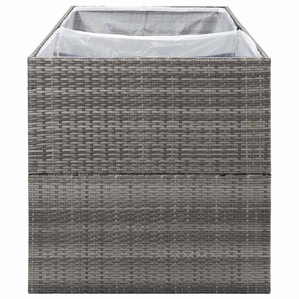 ComfortXL - Jardinière Rectangulaire Résine Tressée Acier Renforcé avec Sac de Culture Nylon Imperméable Gris 157 cm – ComfortXL Outdoor Living - Image 5