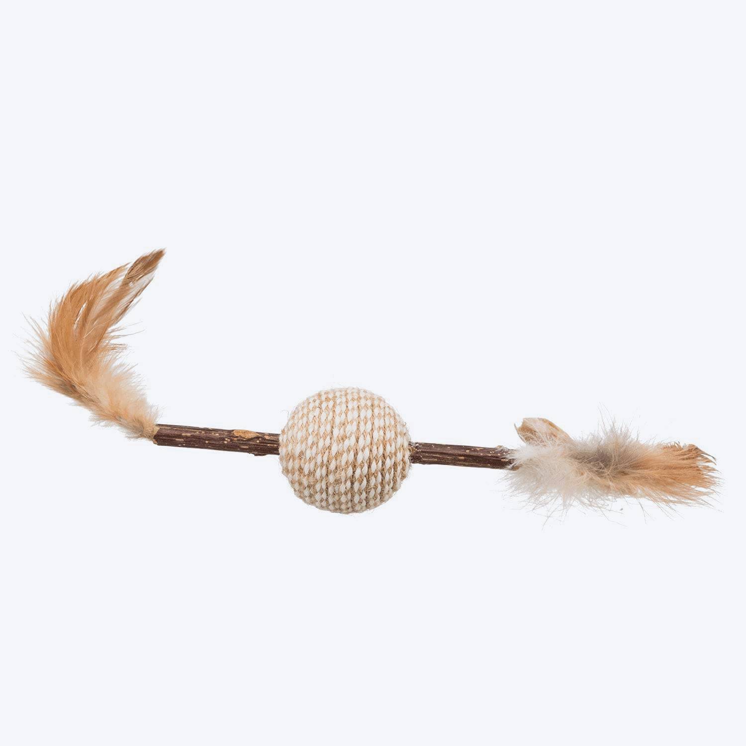 Trixie - Juguete con plumas Matatabi para gato Marrón L. 20 cm - TRIXIE