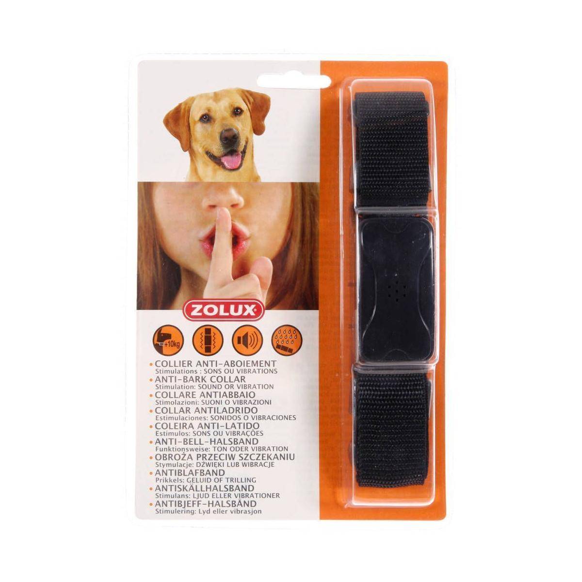 Zolux - Collier anti-aboiement sons et vibrations grands chiens