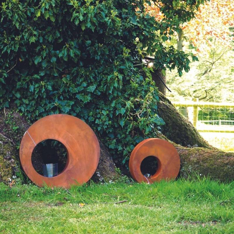 Jardinex - Déco jardin bulle métal rouillé - Rouille 40 cm - Jardinex - Imagen 4