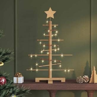 ComfortXL - Sapin de Noël design en bambou pour intérieur et extérieur Marron 75 cm – ComfortXL Outdoor Living