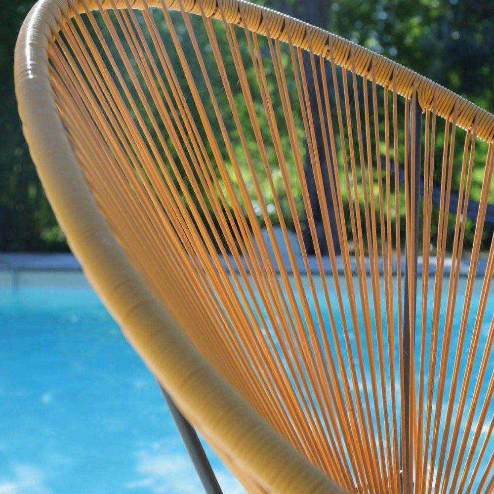 Alize - Fauteuil de jardin en acier et assise en fil de résine Rio - Imagen 2