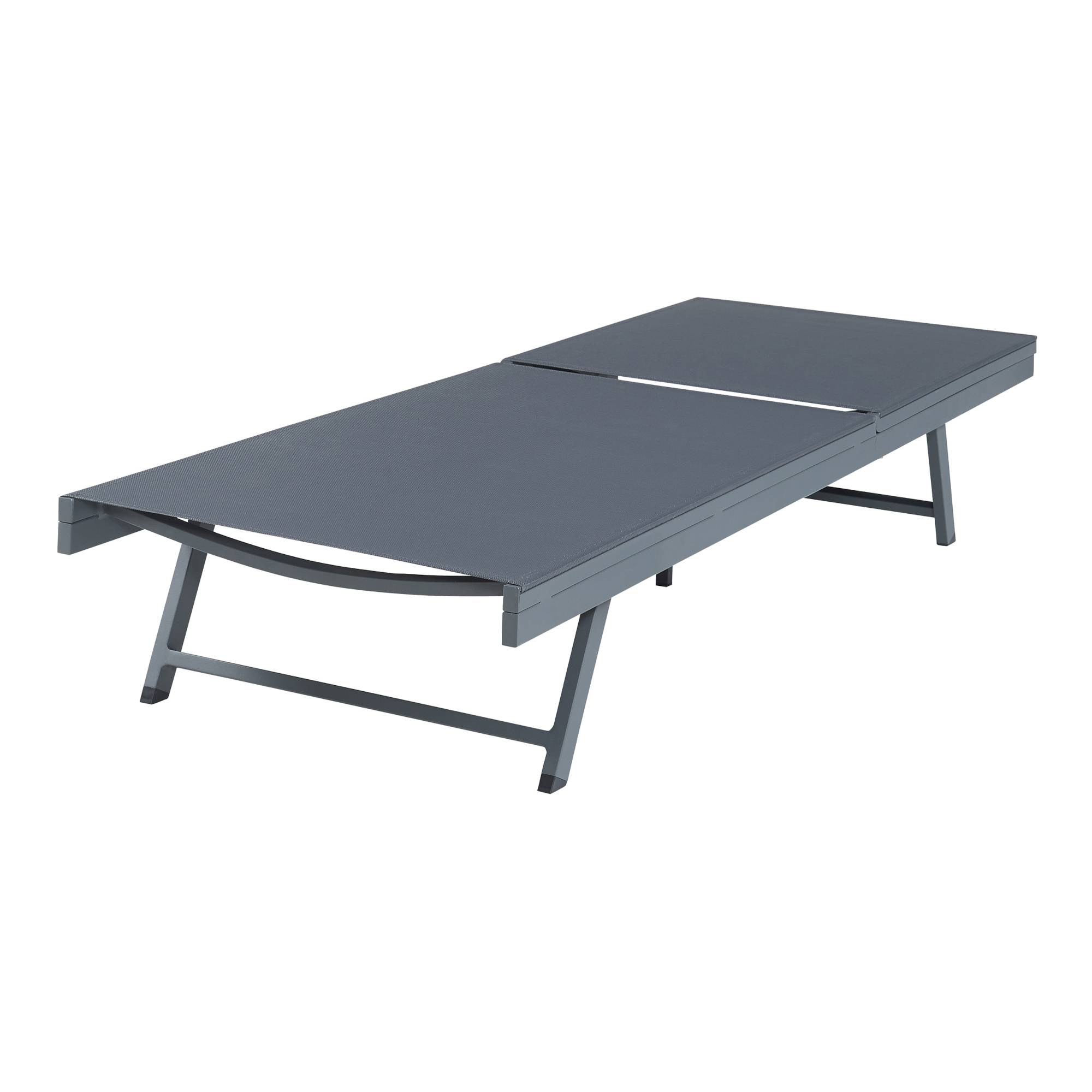 Casa.Pro - Set de 2 chaises longues Baragiano et d'une table d'appoint anthracite gris foncé casa.pro - Imagen 7