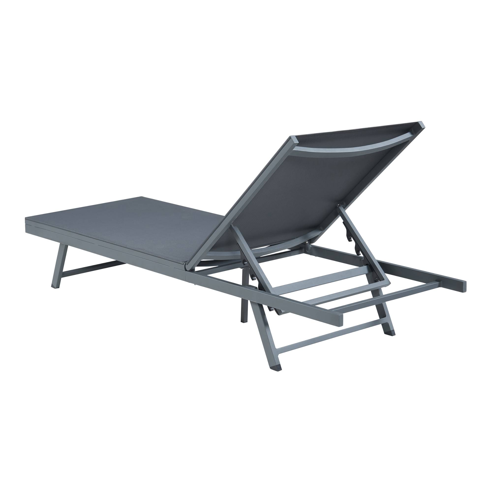 Casa.Pro - Set de 2 chaises longues Baragiano et d'une table d'appoint anthracite gris foncé casa.pro - Imagen 8